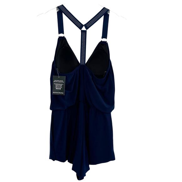 Magicsuit Gabby Romper in Star Studded Women Size 10 Navy Wireless Racerback New - Picture 4 of 13